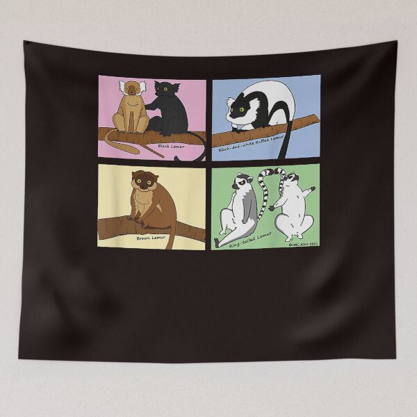 Item preview, Lemurs of Madagascar T-Shirt designed and sold by Jasolkowski.