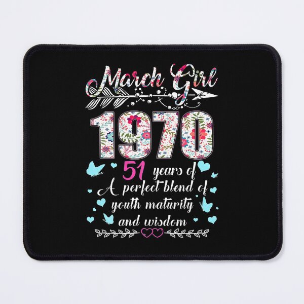 Item preview,  March Girl 1970 TShirt 51st Birthday Gift 51 Years Old  designed and sold by EugeneBerman.