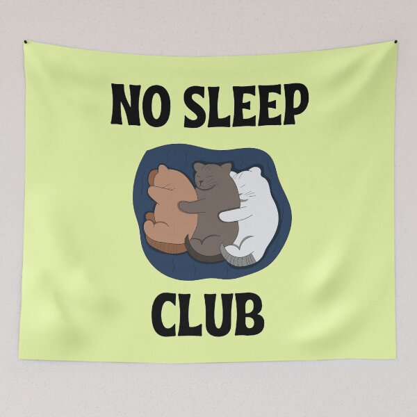 Item preview, No Sleep Club Cool And Funny Humor Quotes - Insomnia designed and sold by chetan786.