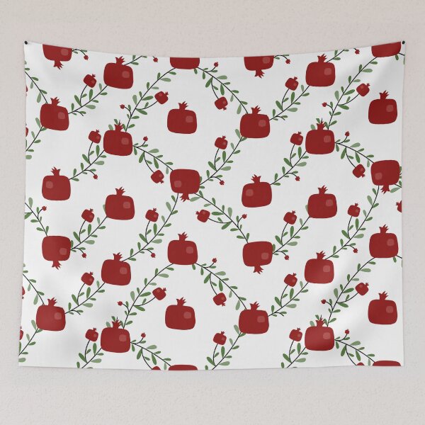 Item preview, Pomegranate fruit on white designed and sold by CatheriLove.