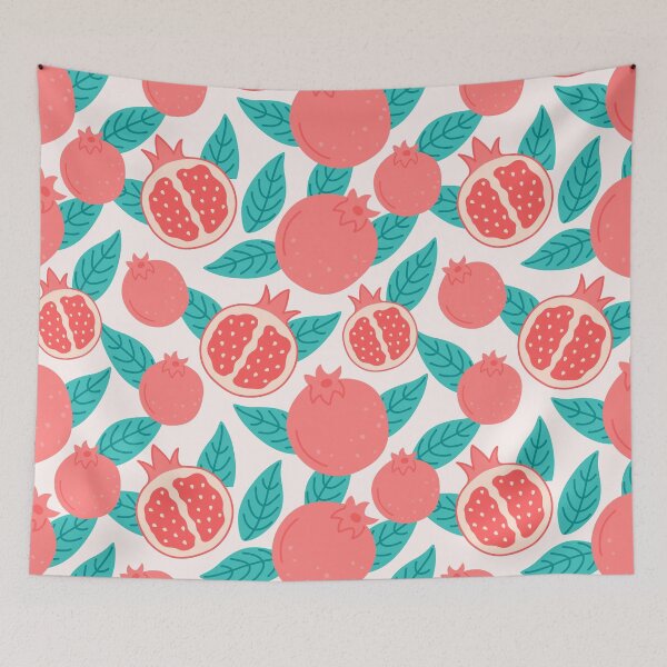 Item preview, Drawn pomegranate seamless designed and sold by CatheriLove.