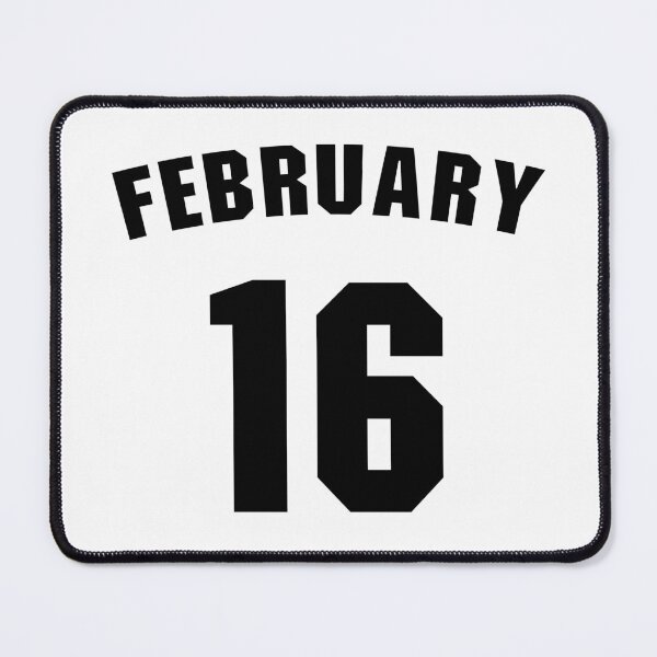 Item preview, Date of birth 16 February birthday gift sport design designed and sold by Panya-Design.