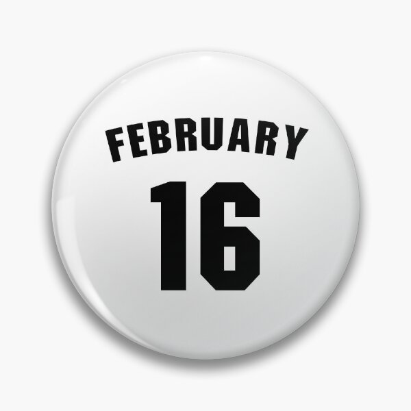 Item preview, Date of birth  16 February birthday gift sport design designed and sold by Panya-Design.