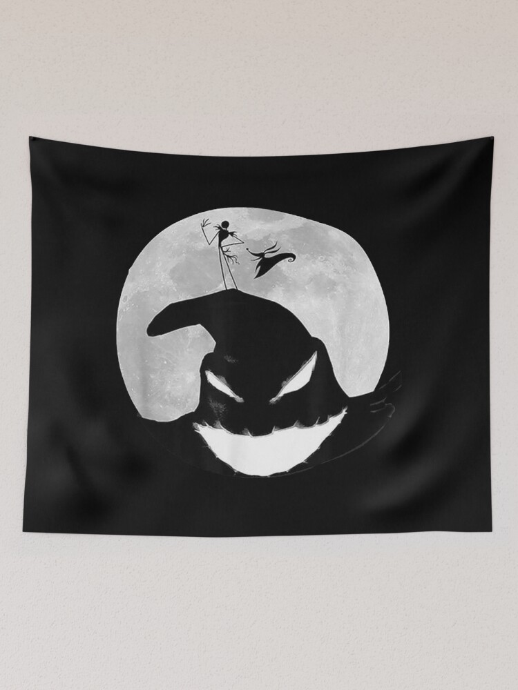 Jack Skellington Oogie Boogie Moon Tapestry for Sale by denvanart Redbubble