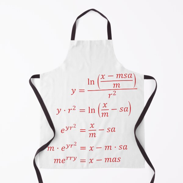 Item preview, Red Merry x-mas equation Merry Christmas! designed and sold by Handstand365.