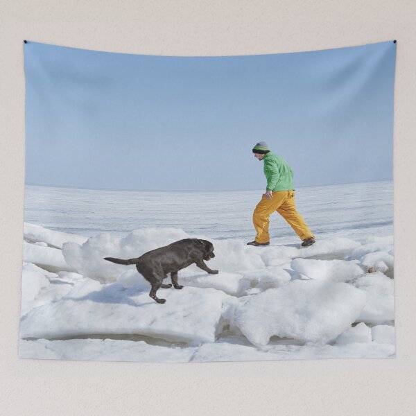 Item preview, dog walk in the snow designed and sold by marwan elsaeed.