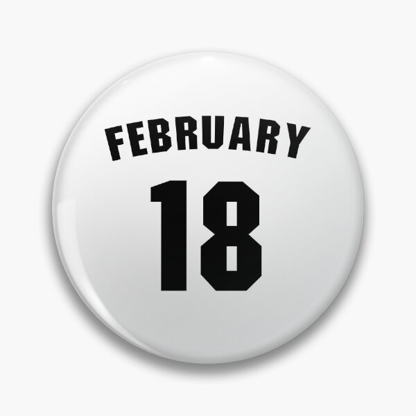 Item preview, Date of birth  18 February birthday gift sport design designed and sold by Panya-Design.