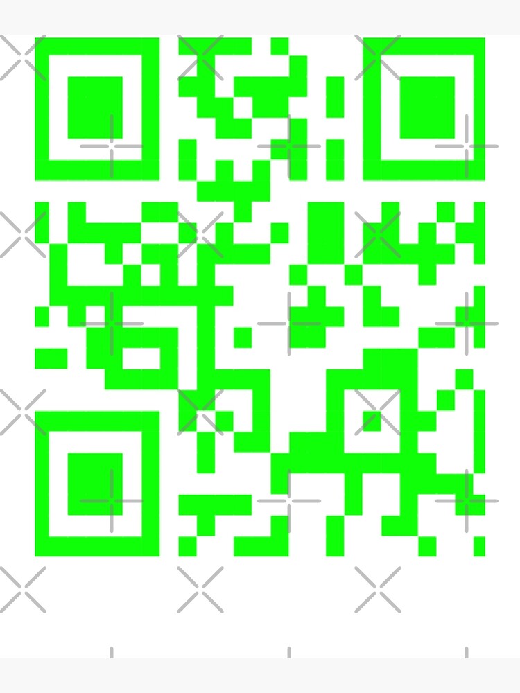 "Rickroll qr code " Poster for Sale by T-shirtstore1 | Redbubble