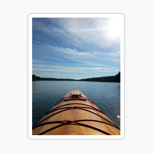 "Kayaking Lake Macbride" Sticker by erikabillerbeck Redbubble