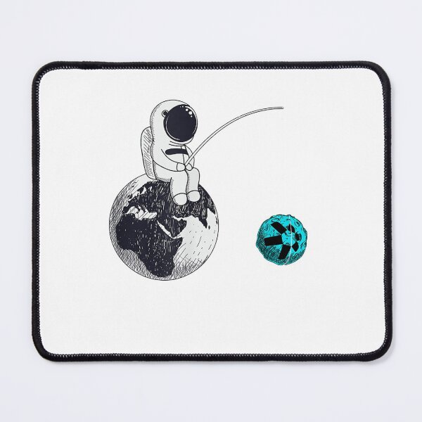 Item preview, Astronaut Fishing The Quant QNT Crypto Moon T-Shirt designed and sold by BahrkeQuartz.
