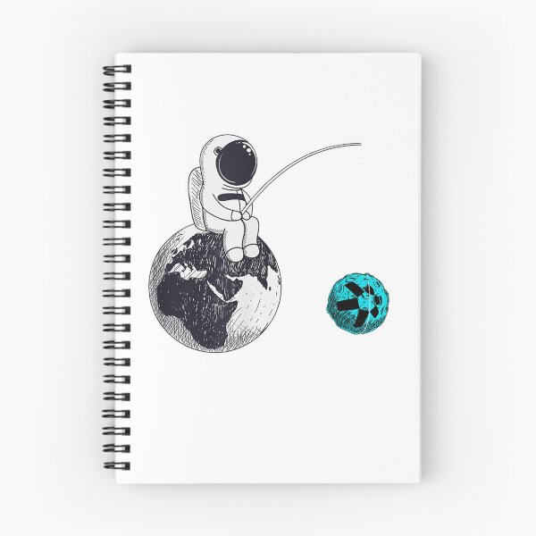 Item preview, Astronaut Fishing The Quant QNT Crypto Moon T-Shirt designed and sold by BahrkeQuartz.