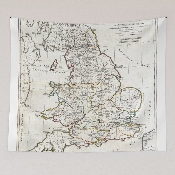 Item preview, Map of England in Ancient Roman times - Horsley - 1794 designed and sold by paulrommer.