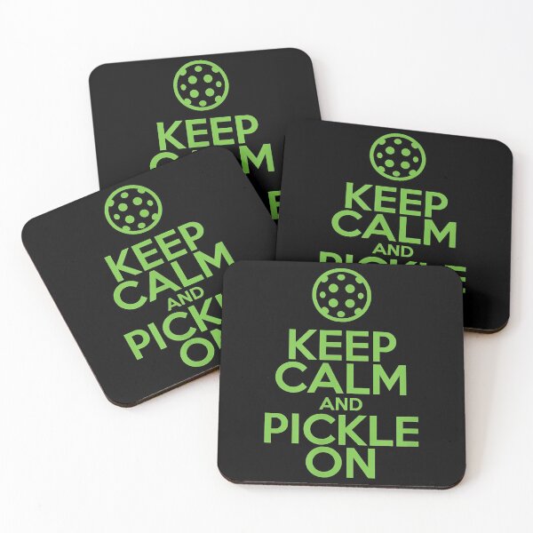 Item preview, Keep Calm and Pickle On Pickleball with Pickle Ball designed and sold by bonitalndiane.