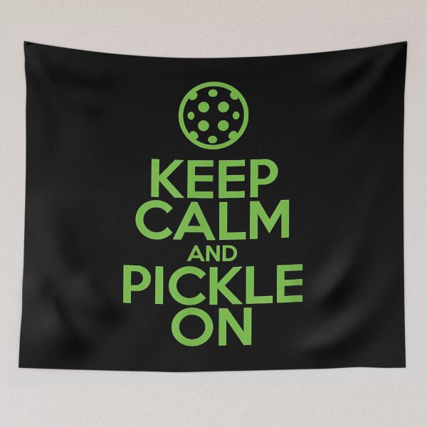 Item preview, Keep Calm and Pickle On Pickleball with Pickle Ball designed and sold by bonitalndiane.
