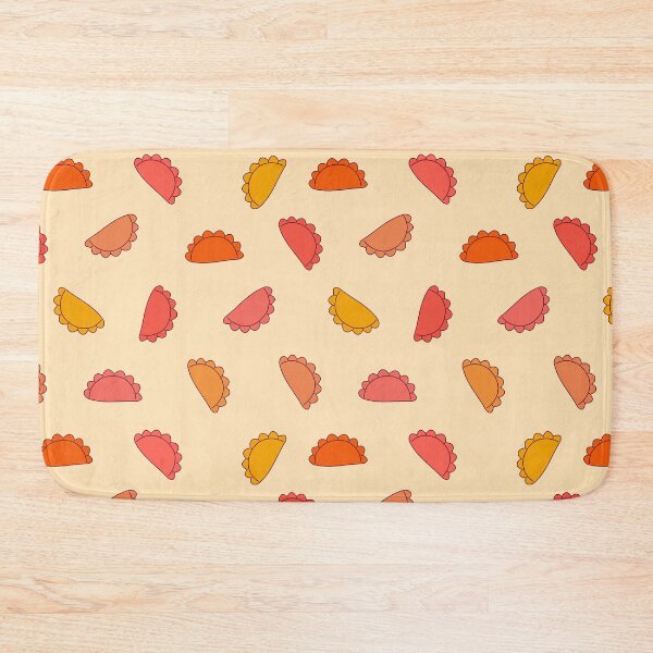 Item preview, Cornish Pasty Retro Pattern Cream Pink Yellow Orange designed and sold by cashewdays.
