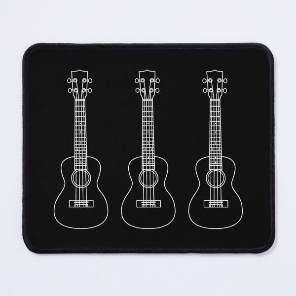 Item preview, Three Ukulele Outlines Dark Theme designed and sold by nightsworthy.