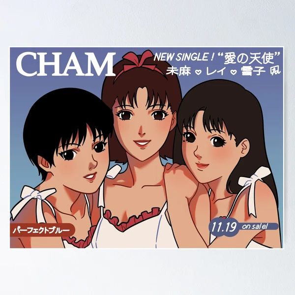 1/FramePERFECTBLUE.CHAMファブリックポスター.ステッカー他 CHAM! Poster from Perfect Blue