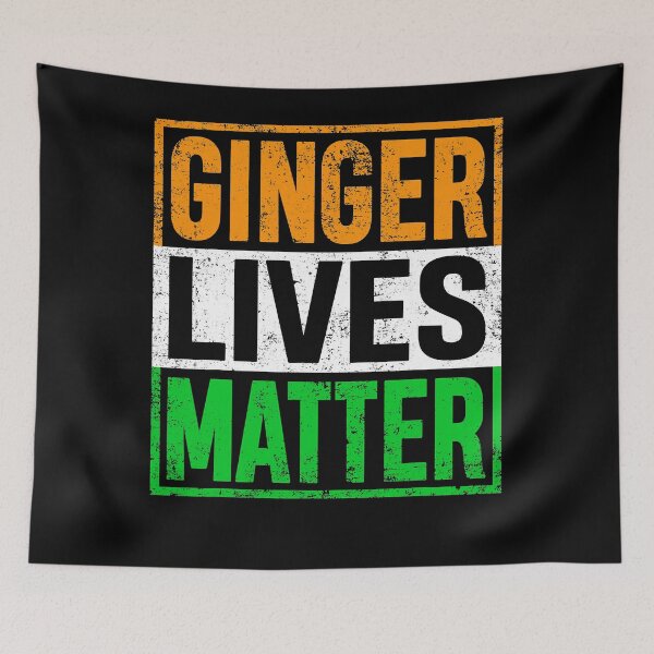 Item preview, Ginger Lives Matter Flag Drunk St. Patrick Day Drinking designed and sold by SARAHKUHNS.