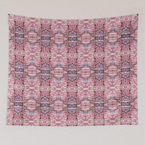 Item preview, A Beautiful and Romantic Pink Flowers abstraction pattern - many different colors such pink, white, and blue designed and sold by sama-stylish.