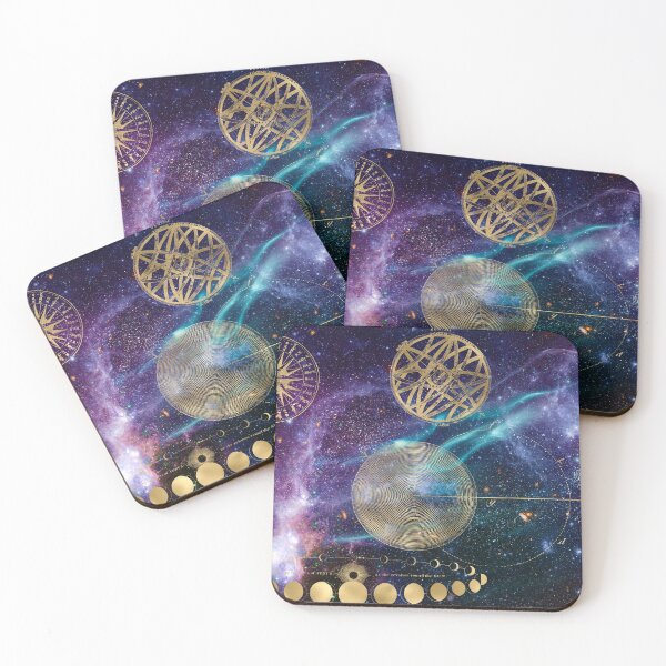 Item preview, Galaxy with gold astronomy image overlays designed and sold by maeflowerr2.