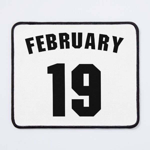 Item preview, Date of birth 19 February birthday gift sport design designed and sold by Panya-Design.