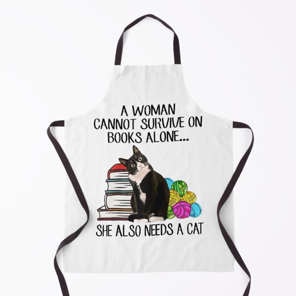 Item preview, Black Cat A Woman Cannot Survive On Books Alone She Also Needs A Cat designed and sold by lytainhan89.
