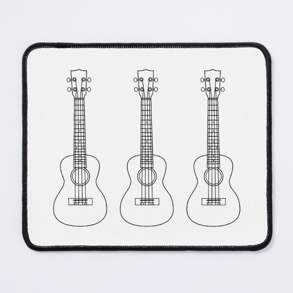 Item preview, Three Ukulele Outlines Light Theme designed and sold by nightsworthy.