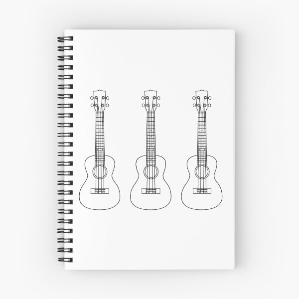 Item preview, Three Ukulele Outlines Light Theme designed and sold by nightsworthy.