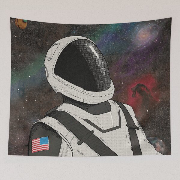 Aperçu de l'œuvre astronaute spacex créée et vendue par ewoio.
