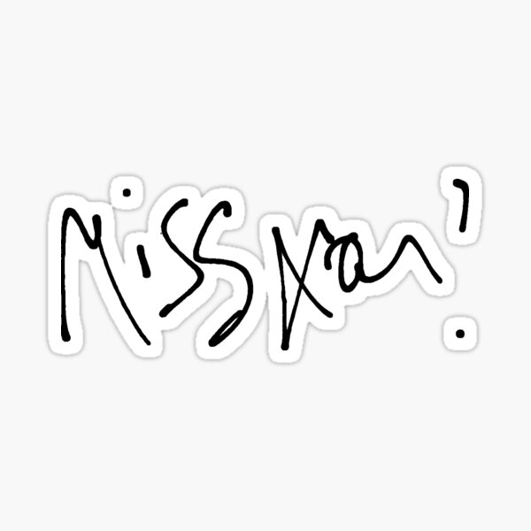 Corpse husband handwriting Miss you! Sticker