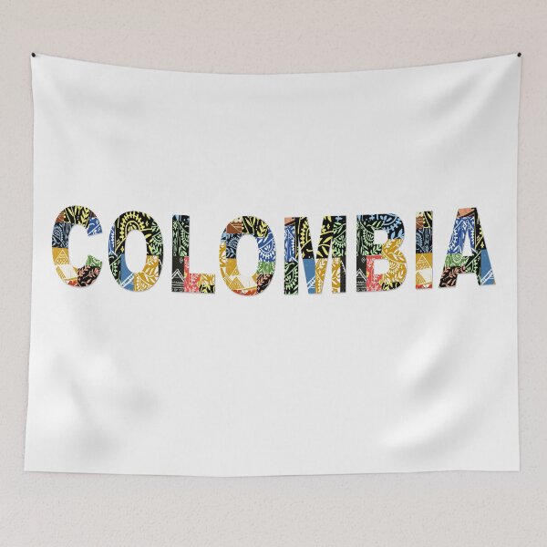 Item preview, Colombia Festive Pattern Text designed and sold by Brenander.