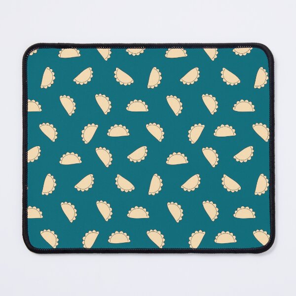 Item preview, Cornish Pasty Retro Pattern Cream Teal British Food designed and sold by cashewdays.