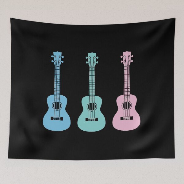 Item preview, Three Ukuleles Pastel Colors designed and sold by nightsworthy.