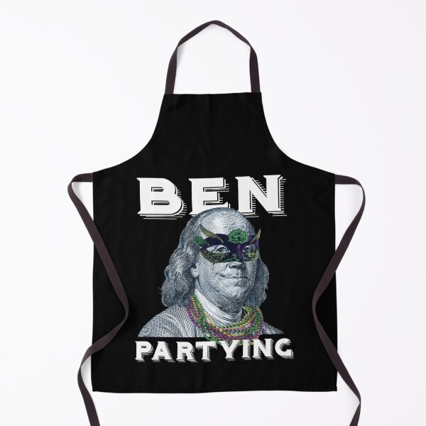 Item preview, Ben Partying Mardi Gras 2022 Benjamin Franklin designed and sold by Dressed For Duty.