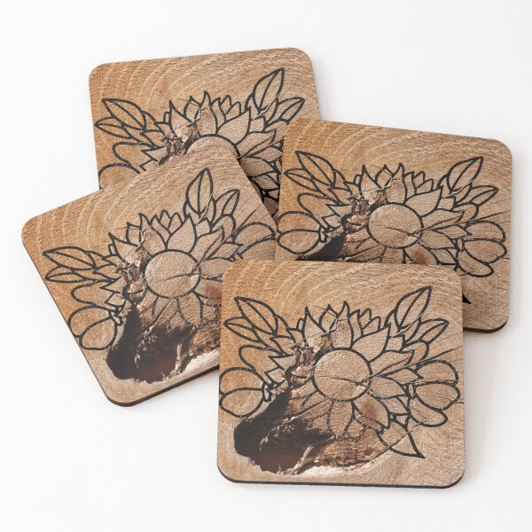 Item preview, Aesthetic Sunflower Art on Wood designed and sold by Katedesignz.