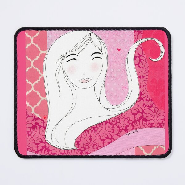 Item preview, Girl with Pink Collage background designed and sold by Mahli's Artful Whimsy.