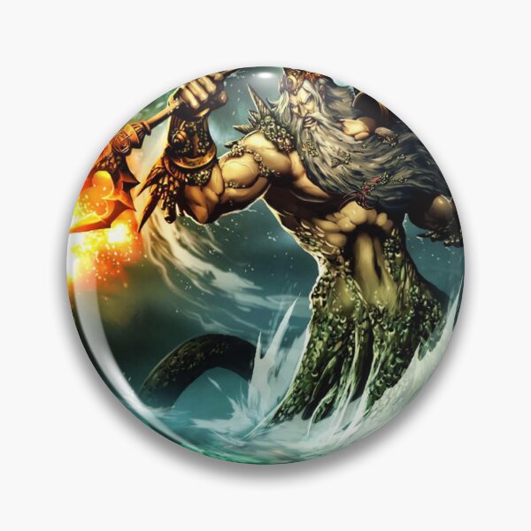 Item preview, Poseidon God-Of-The-Sea-Angry-Drawing designed and sold by latashabrown.