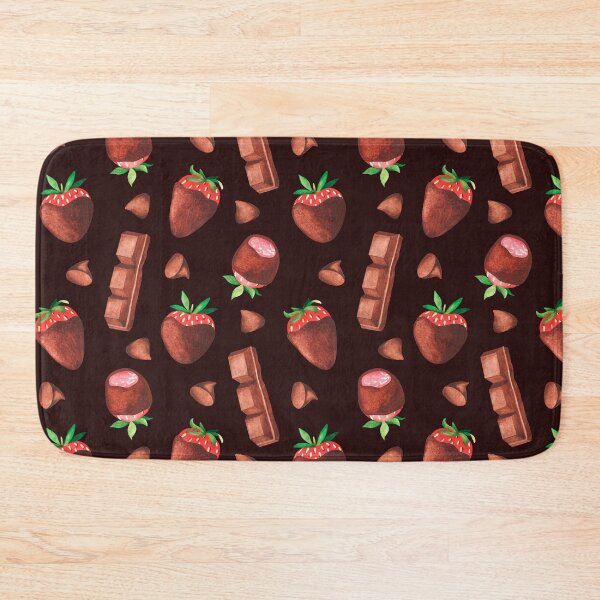 Item preview, Chocolate-covered strawberries pattern. Watercolor drawing. designed and sold by Trilisti.