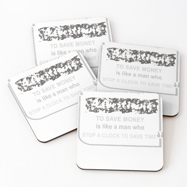 Item preview, Stops Advertising To Save Money Black designed and sold by jobstee.