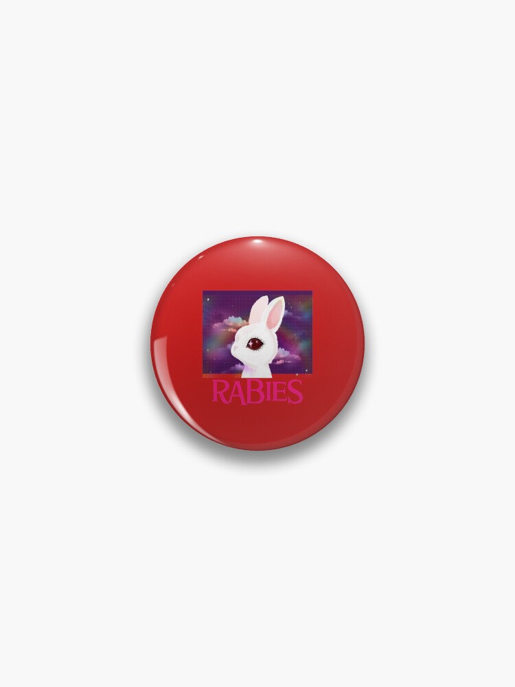 Thumbnail 1 of 3, Pin, Frightened Rabbit  designed and sold by Goodlooking22.