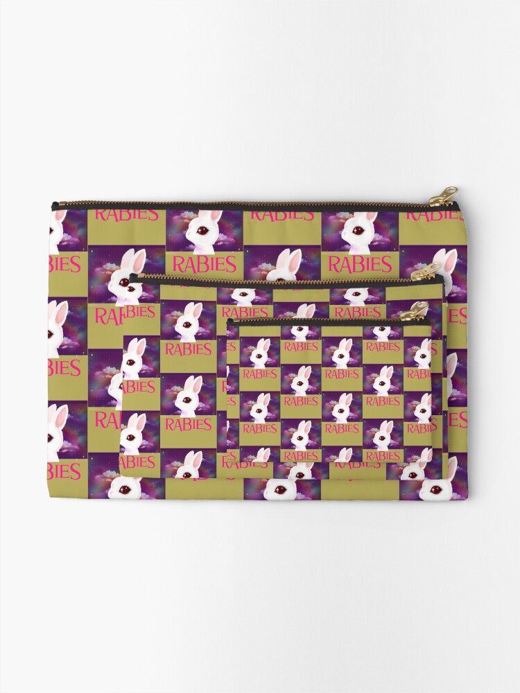 Thumbnail 2 of 4, Zipper Pouch, Frightened Rabbit designed and sold by Goodlooking22.