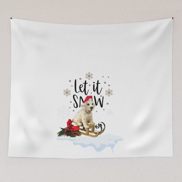 Item preview, dog walk in the snow, let it snow designed and sold by marwan elsaeed.