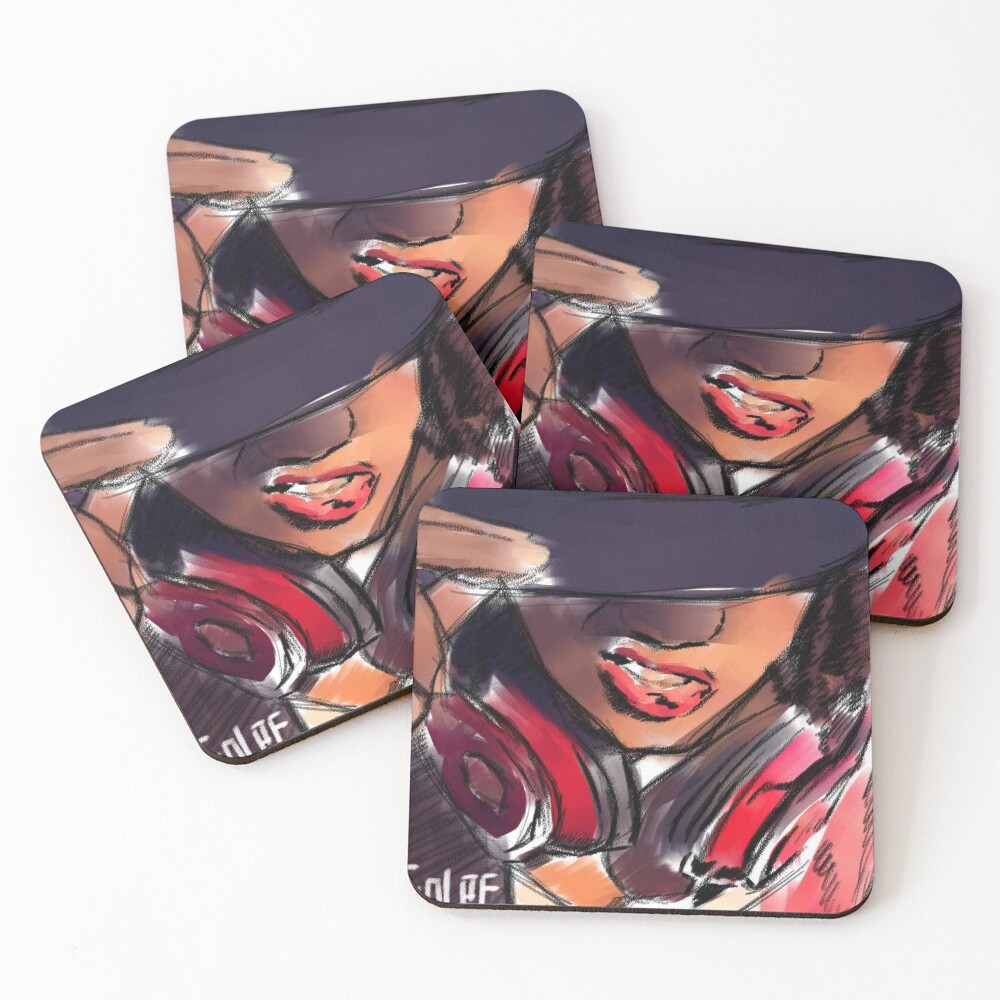 Item preview, Coasters (Set of 4) designed and sold by GolpeVisual.