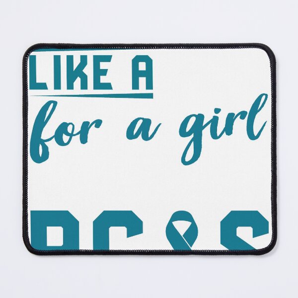Item preview, I Fight Like A Guy For A Girl Battling PCOS Shirt, Awareness Shirt For Polycystic Ovary Syndrome Warrior Fighter, Teal Ribbon Gift For PCOS designed and sold by aymob.