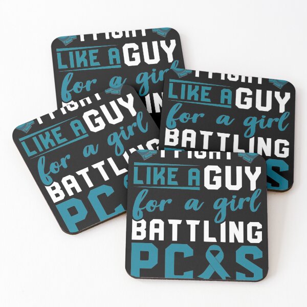 Item preview, I Fight Like A Guy For A Girl Battling PCOS Shirt, Awareness Shirt For Polycystic Ovary Syndrome Warrior Fighter, Teal Ribbon Gift For PCOS designed and sold by aymob.