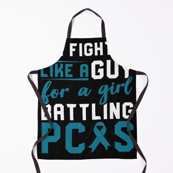 Item preview, I Fight Like A Guy For A Girl Battling PCOS Shirt, Awareness Shirt For Polycystic Ovary Syndrome Warrior Fighter, Teal Ribbon Gift For PCOS designed and sold by aymob.