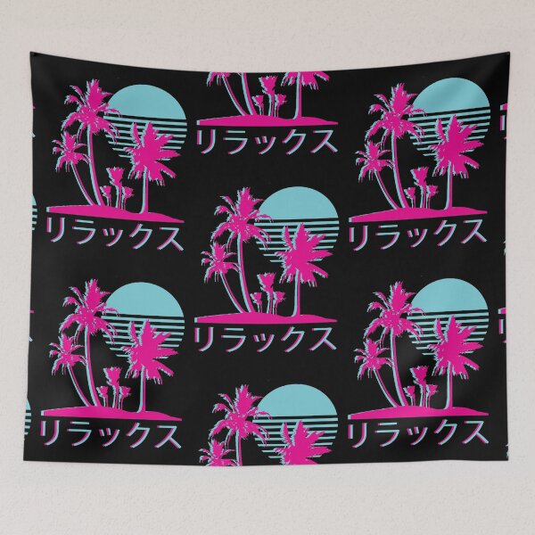 Item preview, Vaporwave Aesthetic  Neon Palms designed and sold by Millie Hunter.