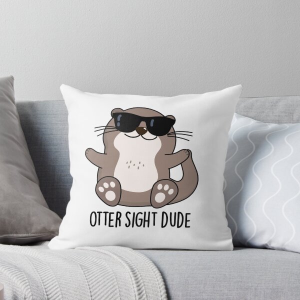 Item preview, Otter Sight Dude Funny Animal Puns  designed and sold by punnybone.