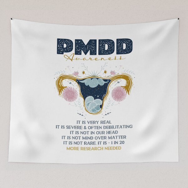 Item preview, PMDD Awareness, more research needed, 1 in 20, it is very real and often debilitating. designed and sold by Orianah.