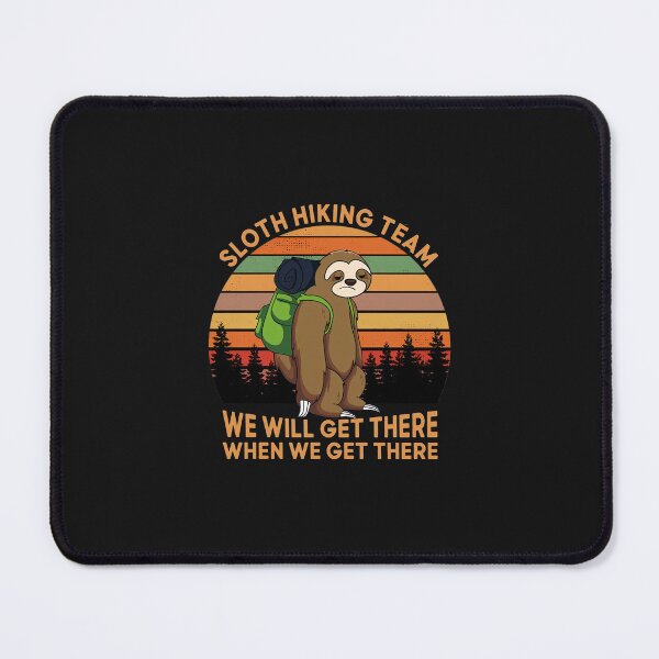 Item preview, Sloth Hiking Team Retro designed and sold by Ratangedi.